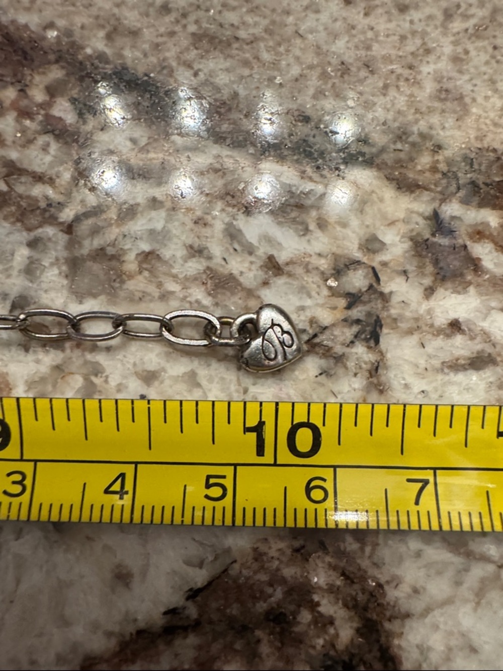 Brighton Silver-Tone Floral Station ❤️ANKLE❤️Bracelet with Clear Stones - Picture 4 of 6